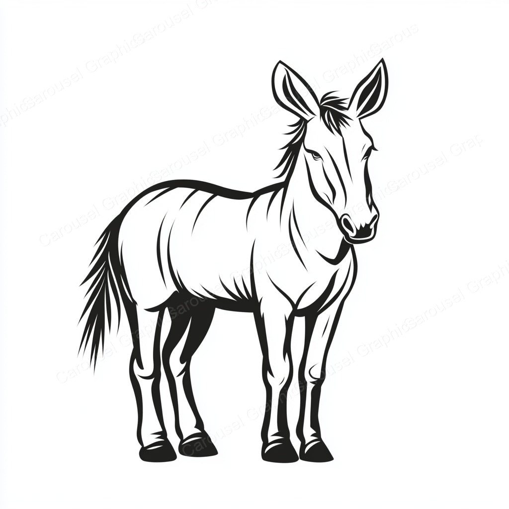 Donkey Vector Graphic preview