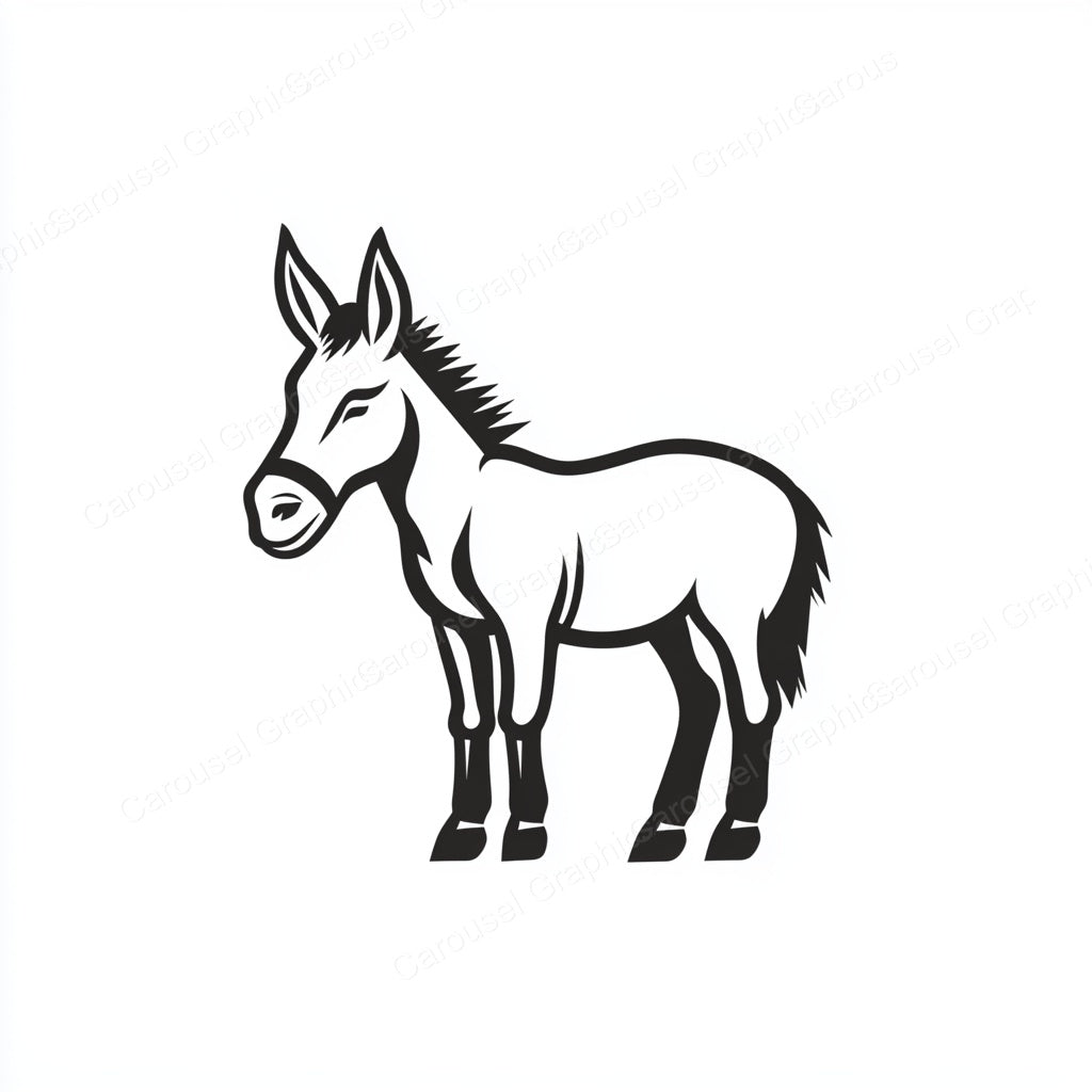 Donkey Vector Graphic preview