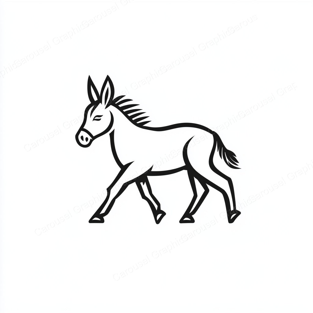Donkey Vector Graphic preview