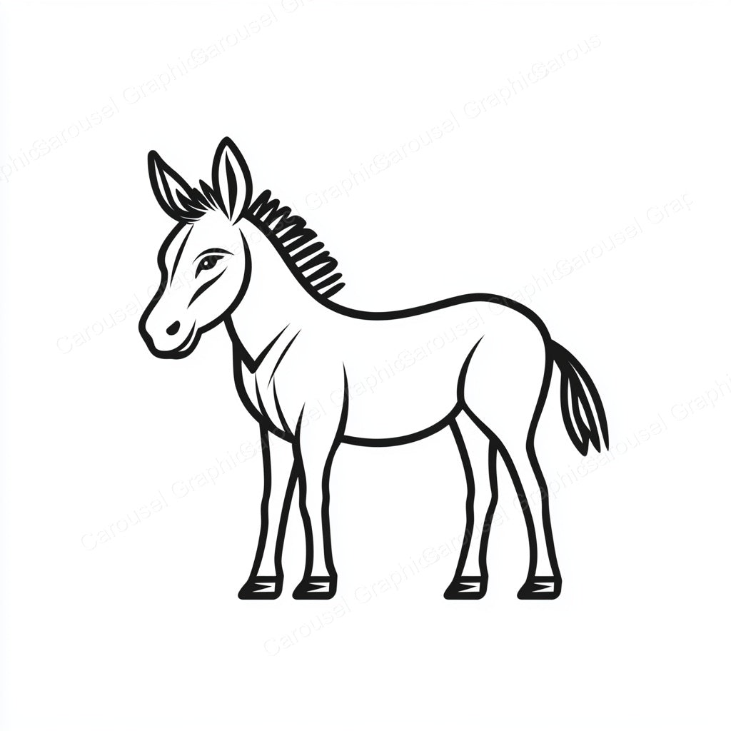 Donkey Vector Graphic preview