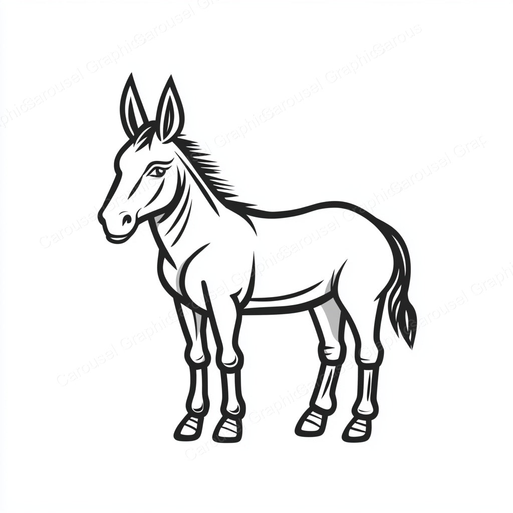 Donkey Vector Graphic preview