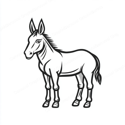 Donkey Vector Graphic preview