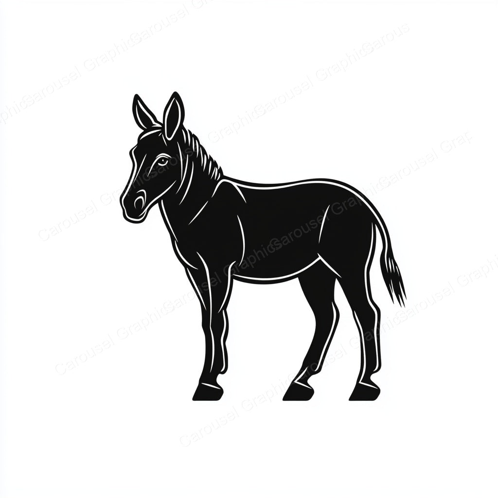 Donkey Vector Graphic preview