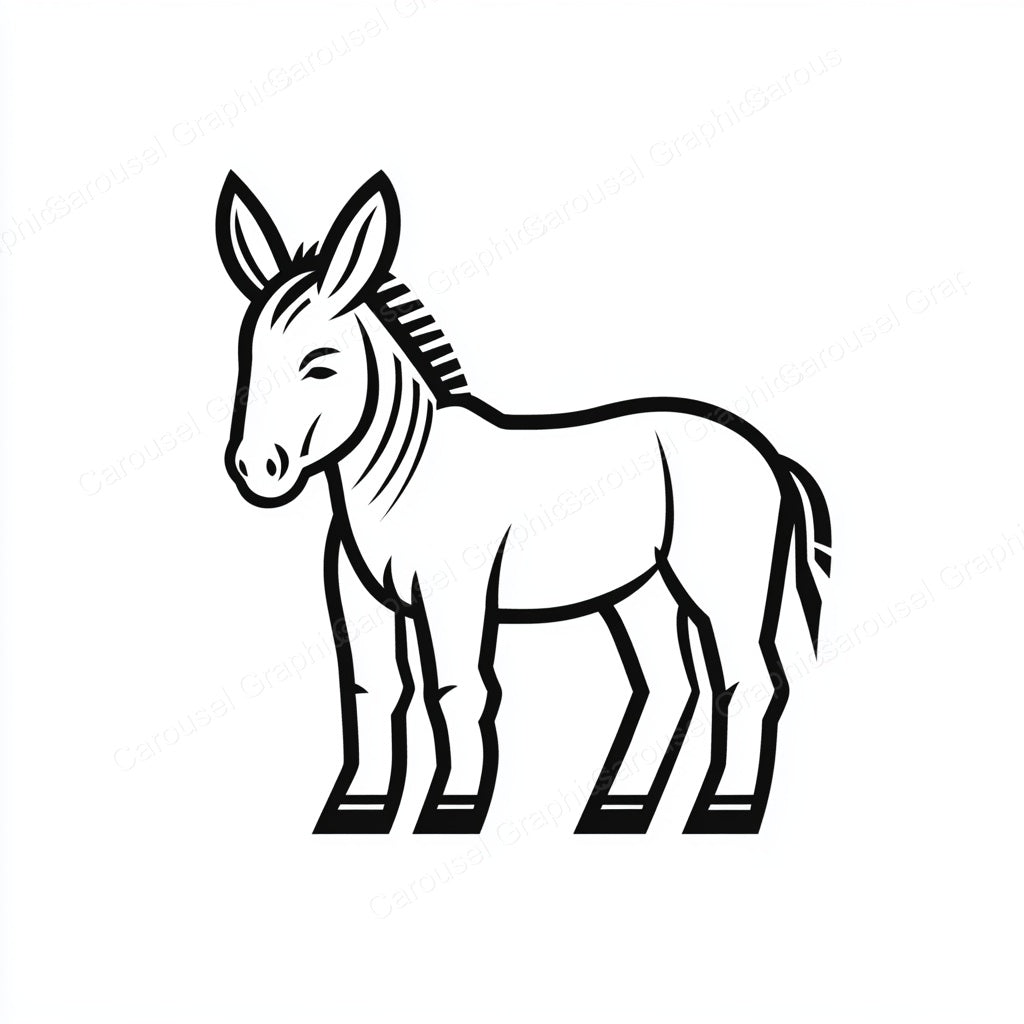 Donkey Vector Graphic preview