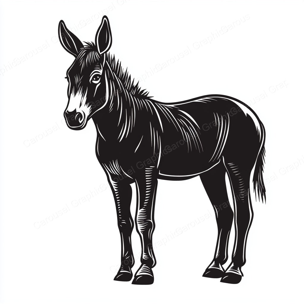 Donkey Vector Graphic preview