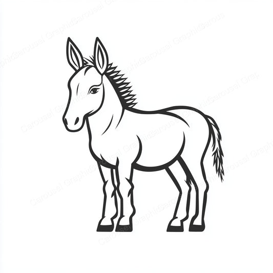 Donkey Vector Graphic preview
