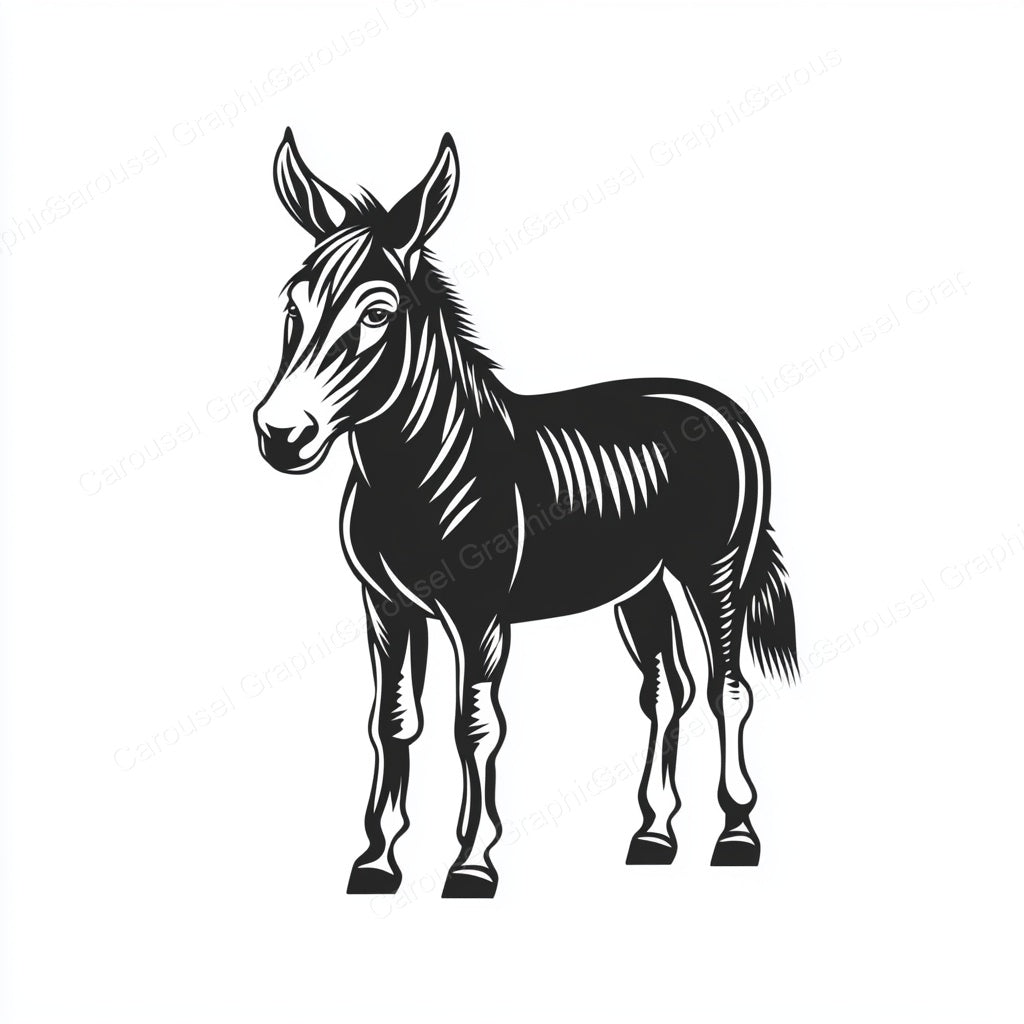 Donkey Vector Graphic preview