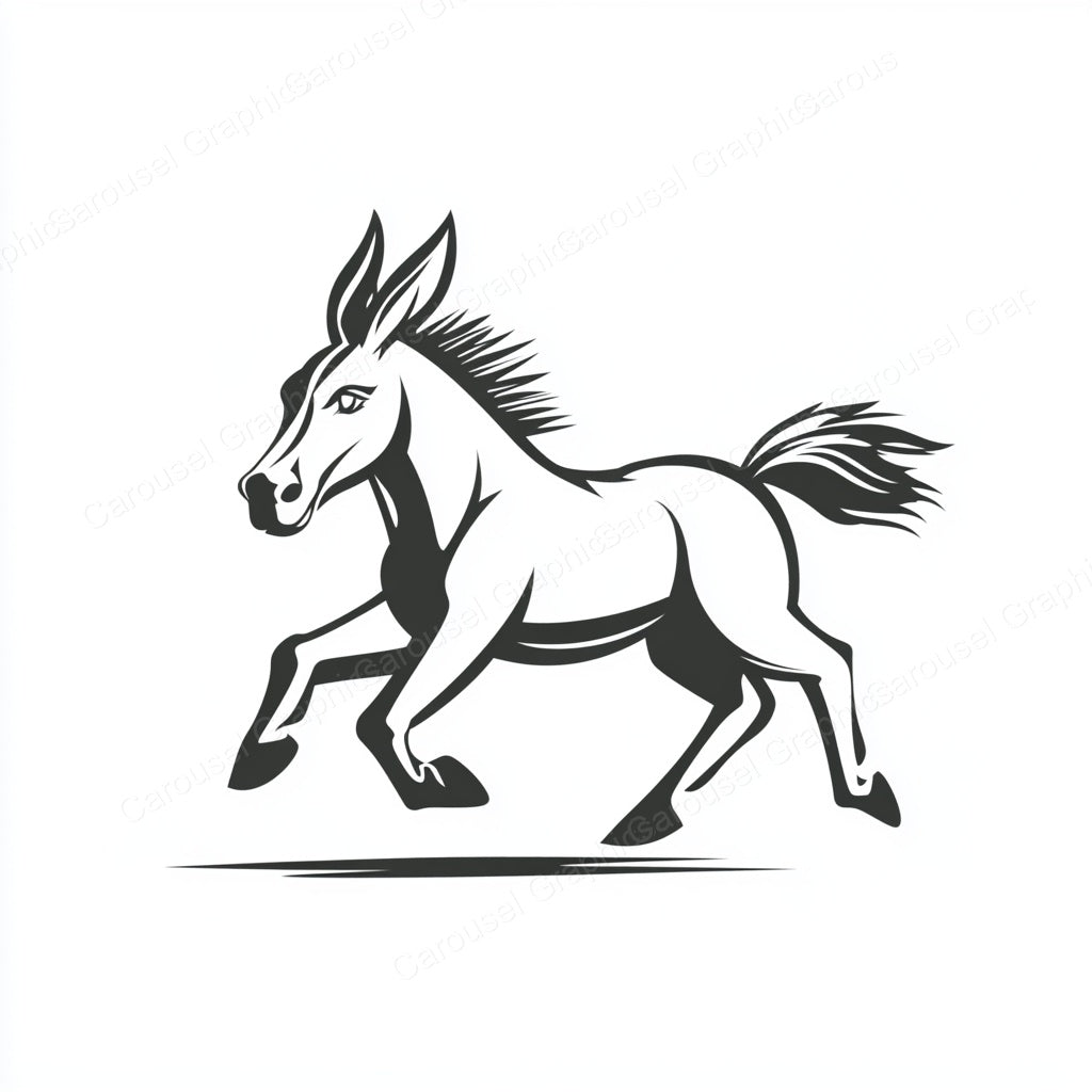 Donkey Vector Graphic preview
