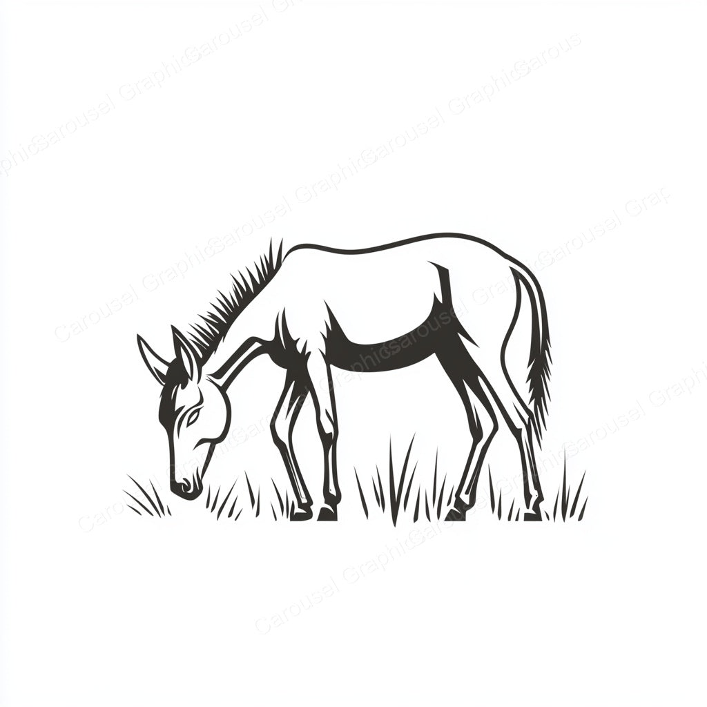 Donkey Vector Graphic preview