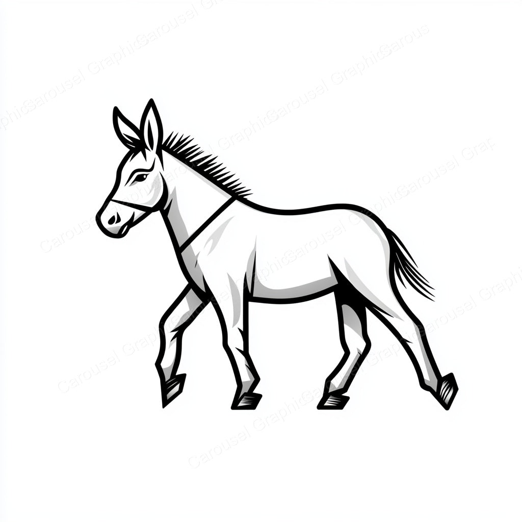 Donkey Vector Graphic preview