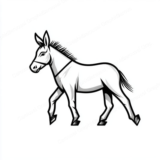 Donkey Vector Graphic preview