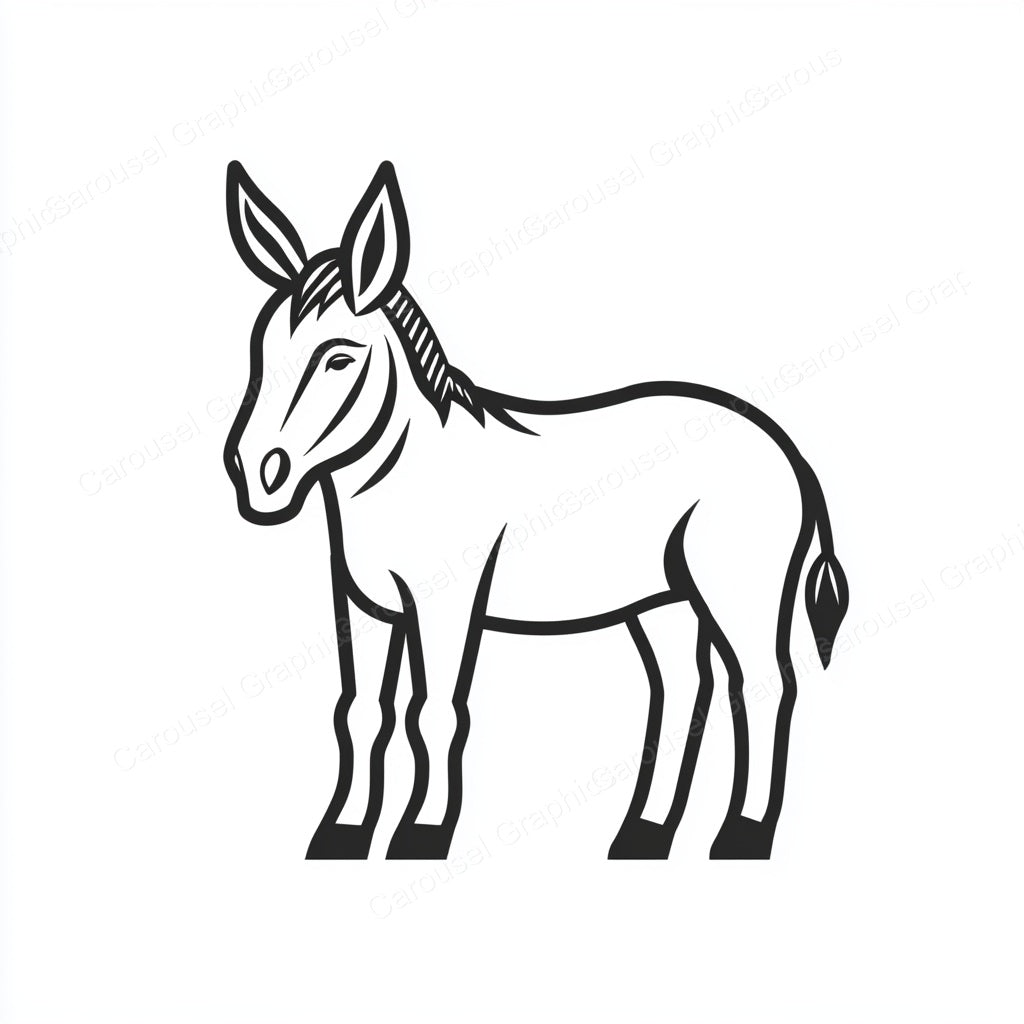 Donkey Vector Graphic preview