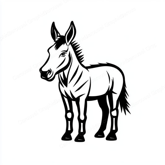 Donkey Vector Graphic preview