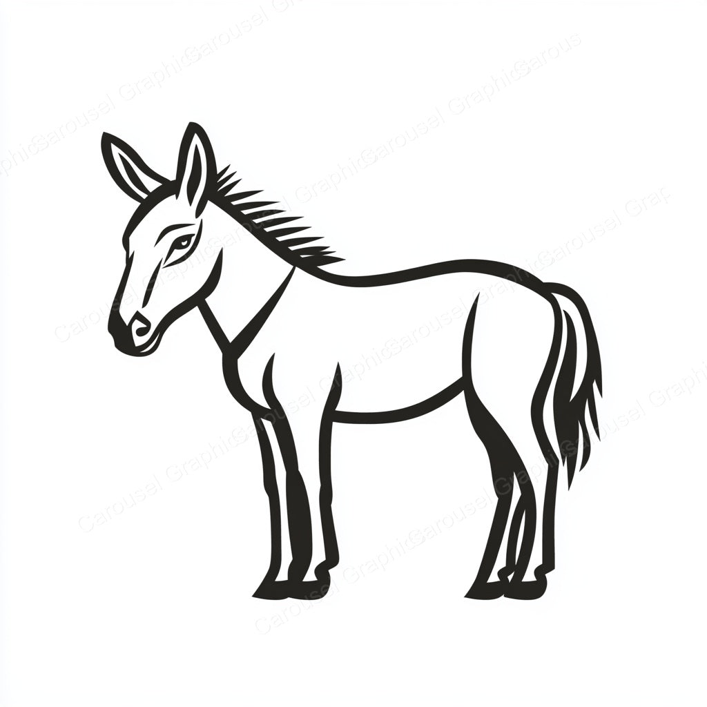 Donkey Vector Graphic preview
