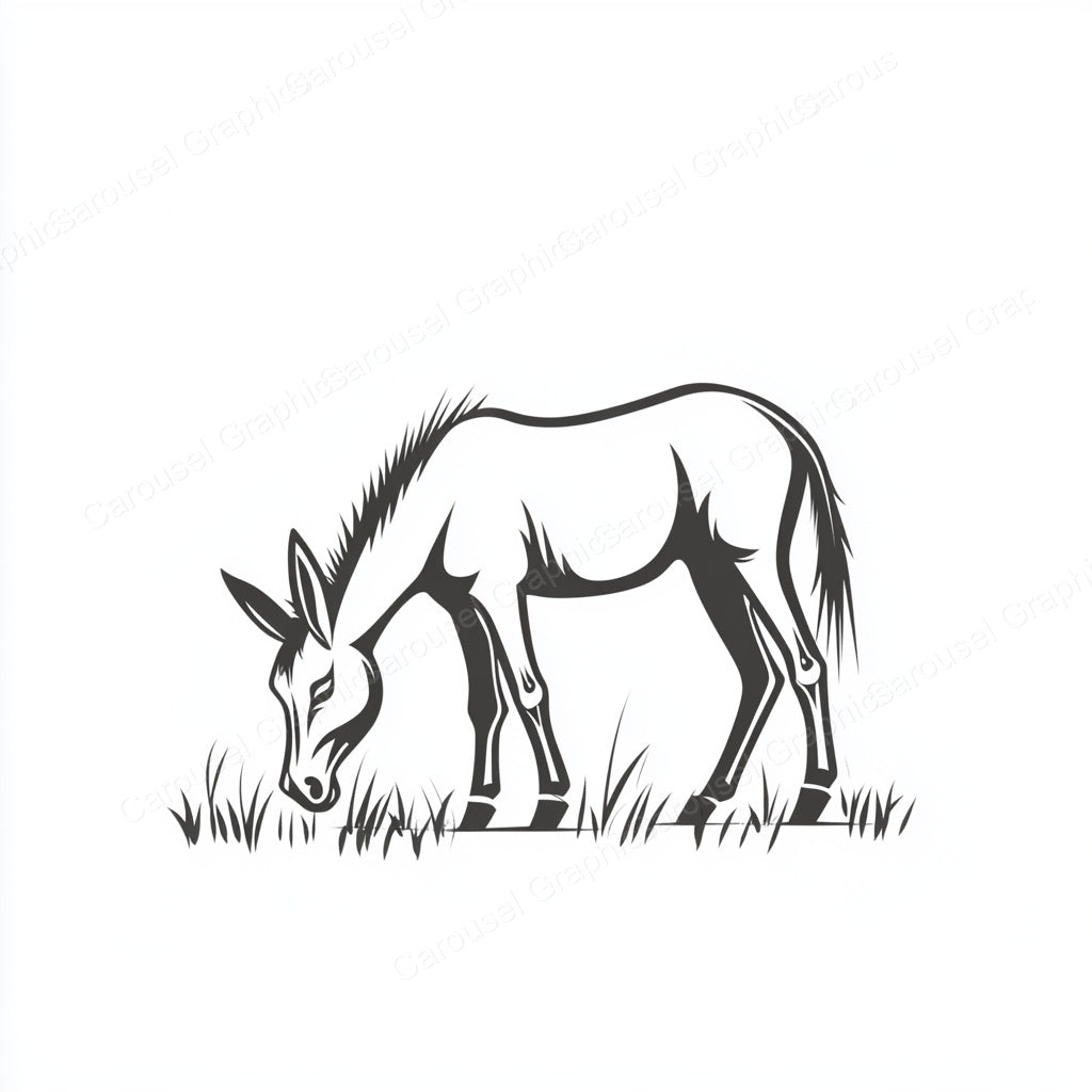 Donkey Vector Graphic preview