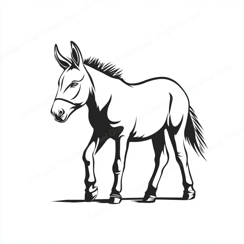 Donkey Vector Graphic preview