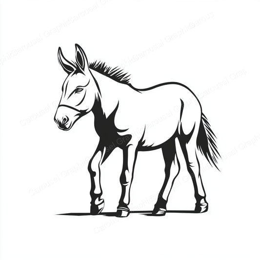 Donkey Vector Graphic preview
