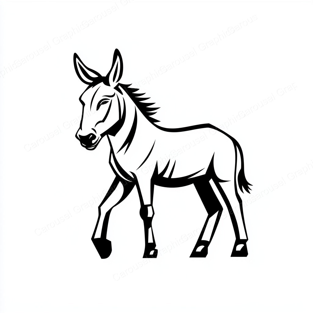 Donkey Vector Graphic preview