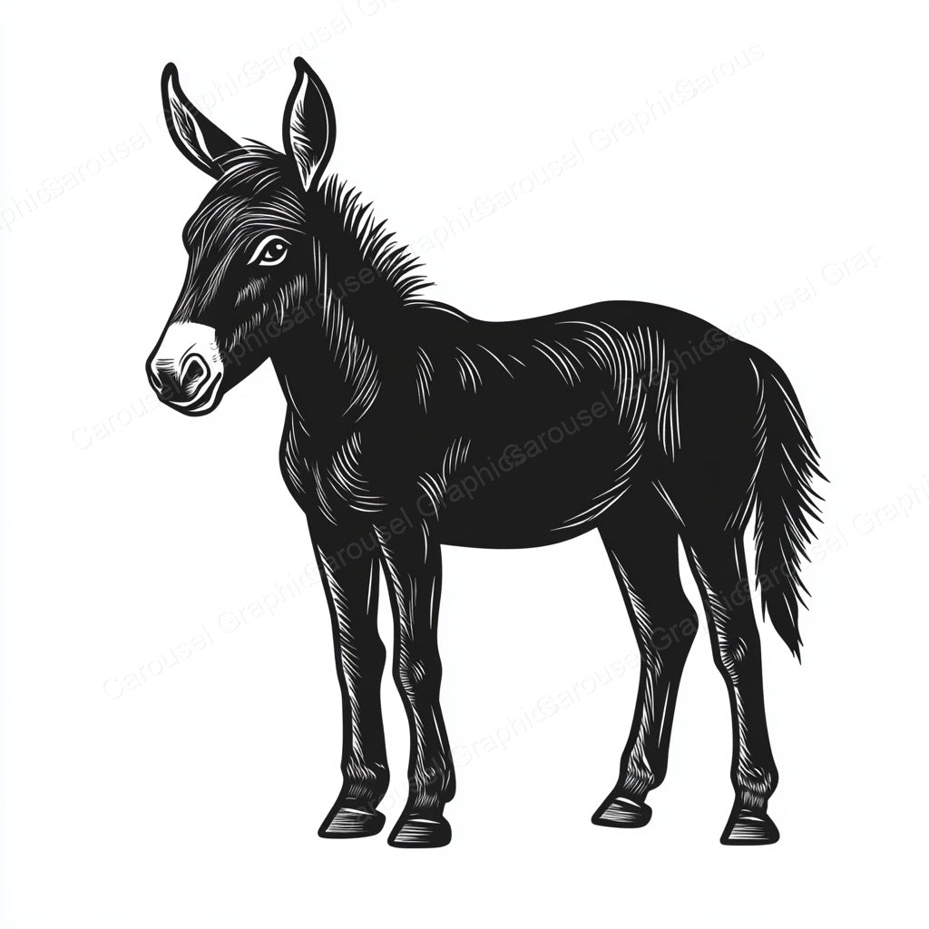 Donkey Vector Graphic preview