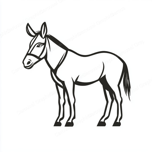 Donkey Vector Graphic preview