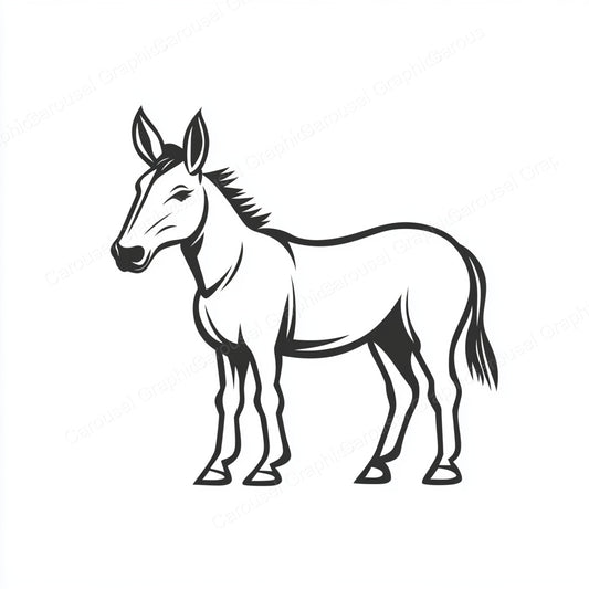 Donkey Vector Graphic preview