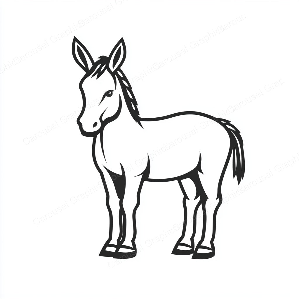 Donkey Vector Graphic preview