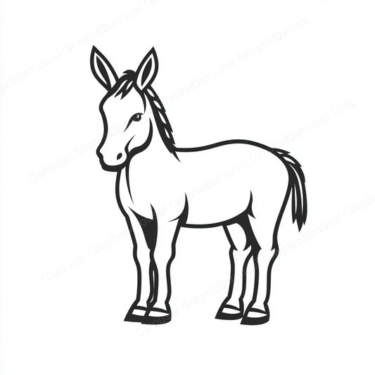 Donkey Vector Graphic preview