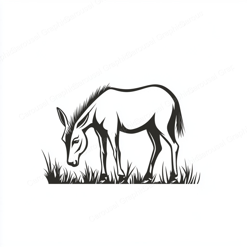 Donkey Vector Graphic preview
