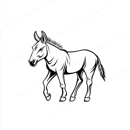 Donkey Vector Graphic preview
