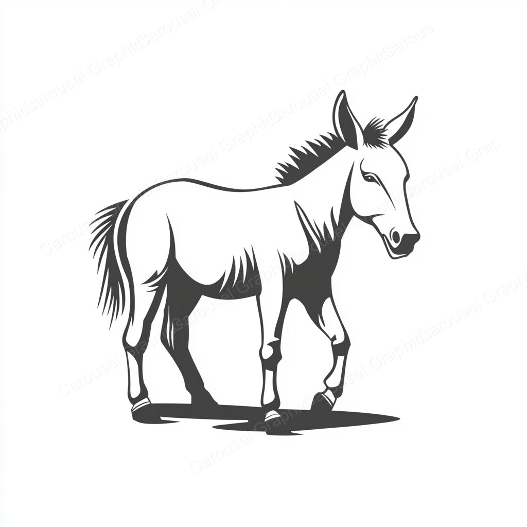 Donkey Vector Graphic preview