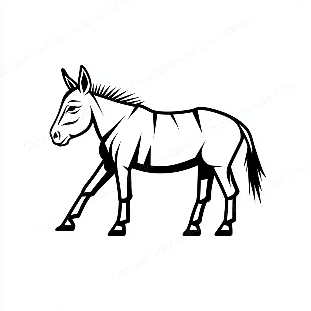 Donkey Vector Graphic preview