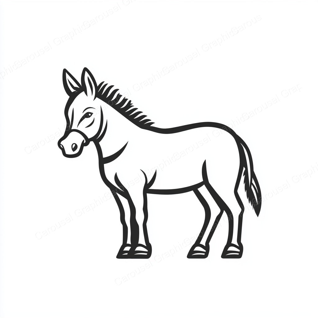 Donkey Vector Graphic preview