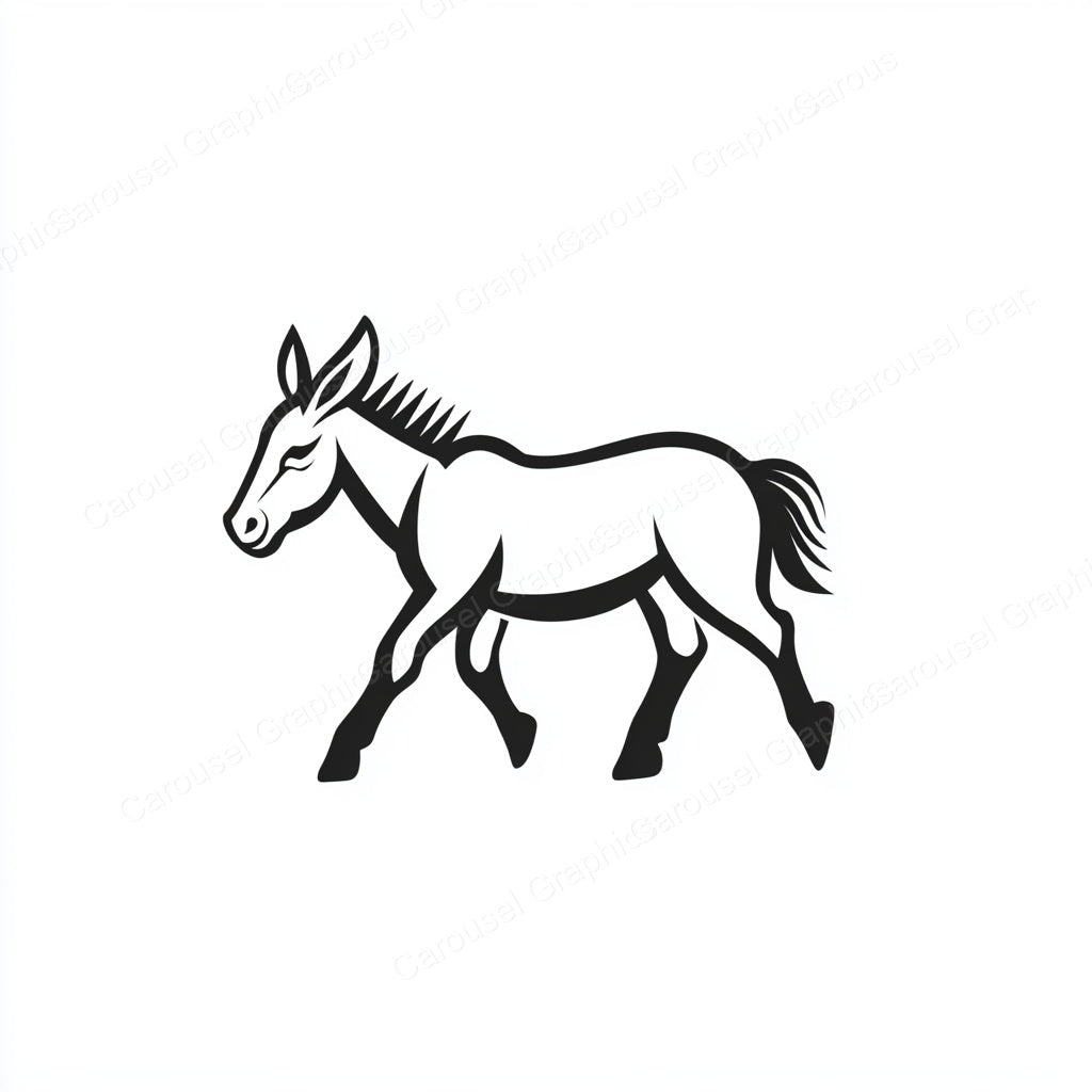 Donkey Vector Graphic preview
