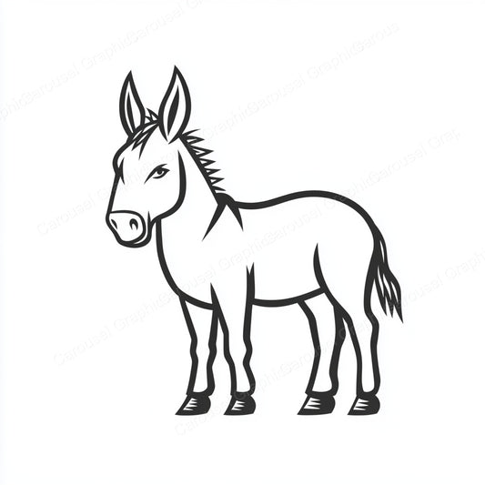 Donkey Vector Graphic preview