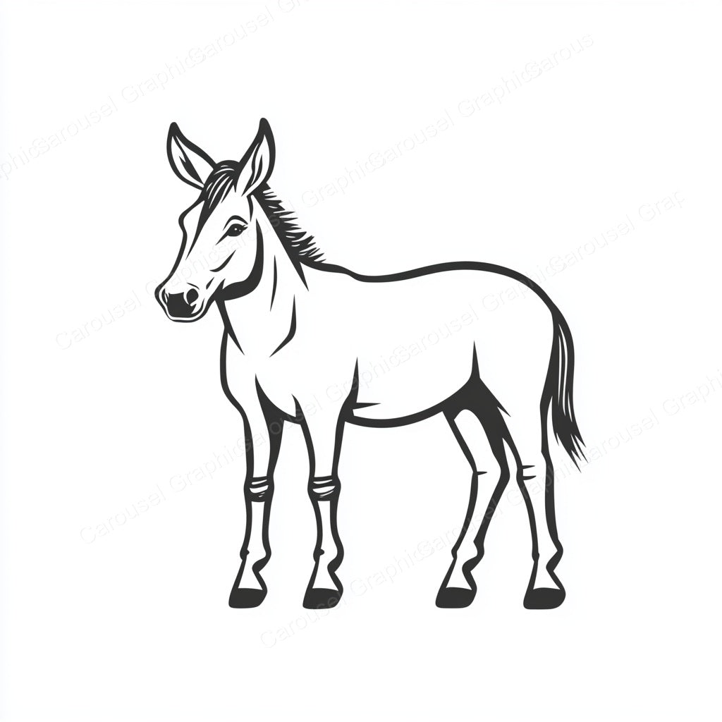 Donkey Vector Graphic preview