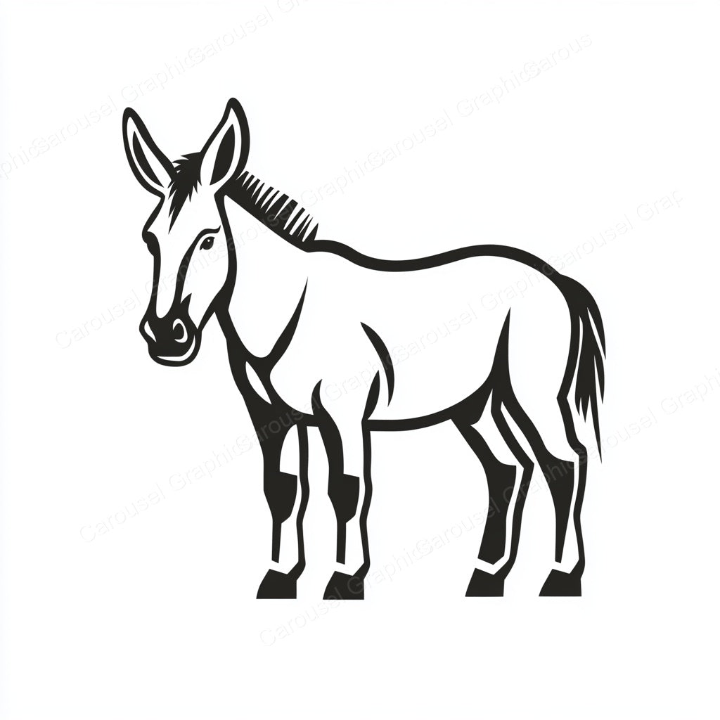 Donkey Vector Graphic preview