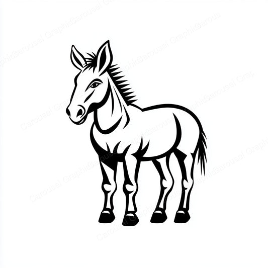 Donkey Vector Graphic preview