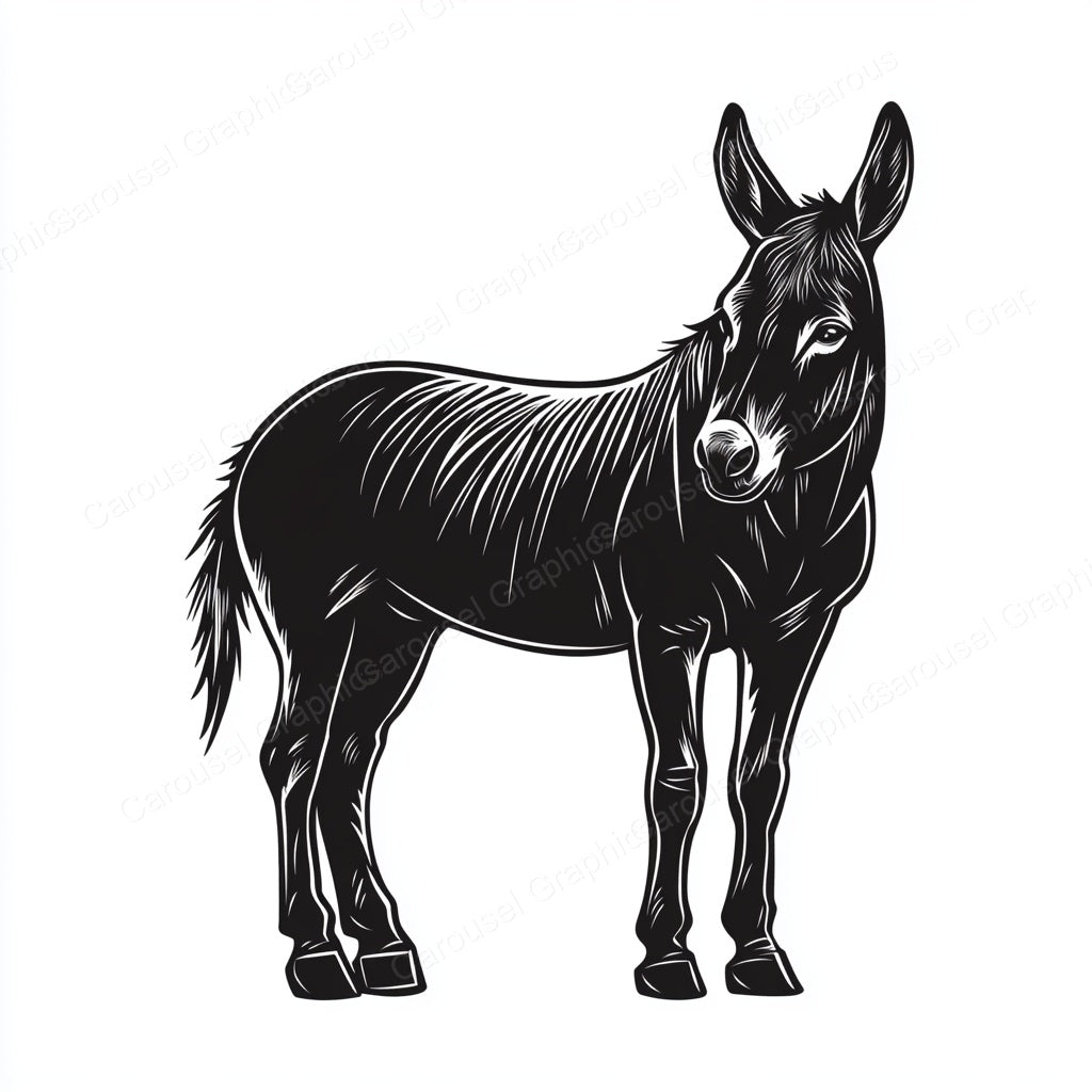 Donkey Vector Graphic preview