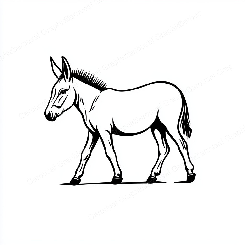 Donkey Vector Graphic preview
