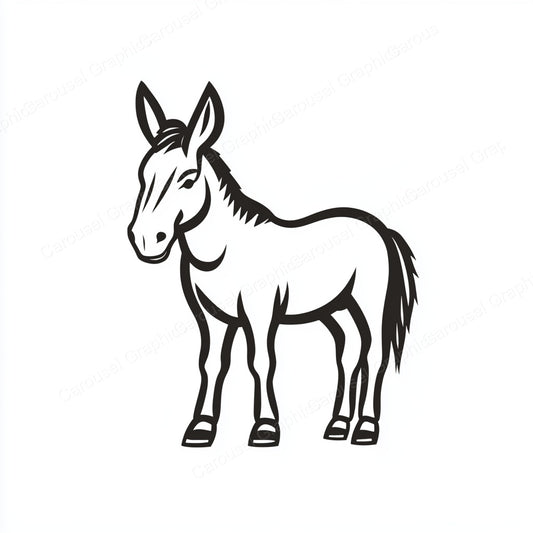 Donkey Vector Graphic preview