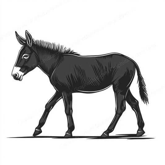 Donkey Vector Graphic preview