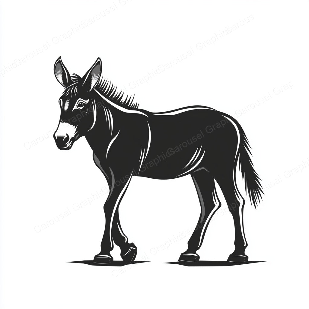 Donkey Vector Graphic preview