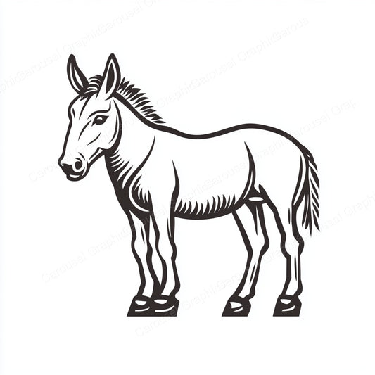 Donkey Vector Graphic preview