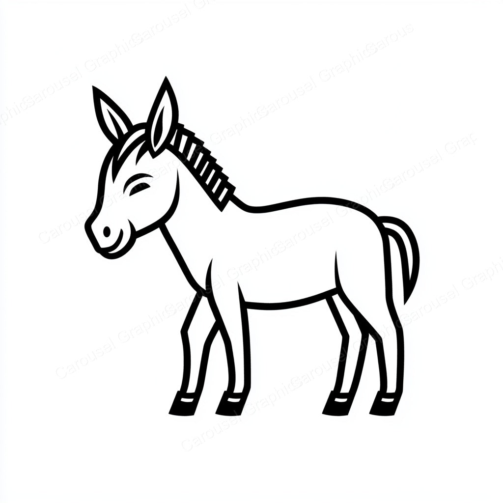 Donkey Vector Graphic preview