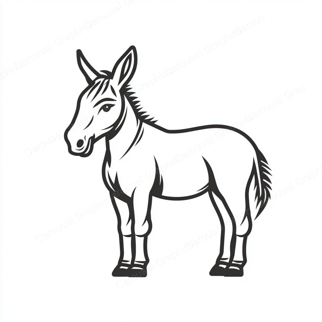 Donkey Vector Graphic preview
