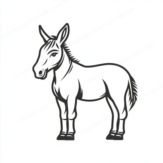 Donkey Vector Graphic preview