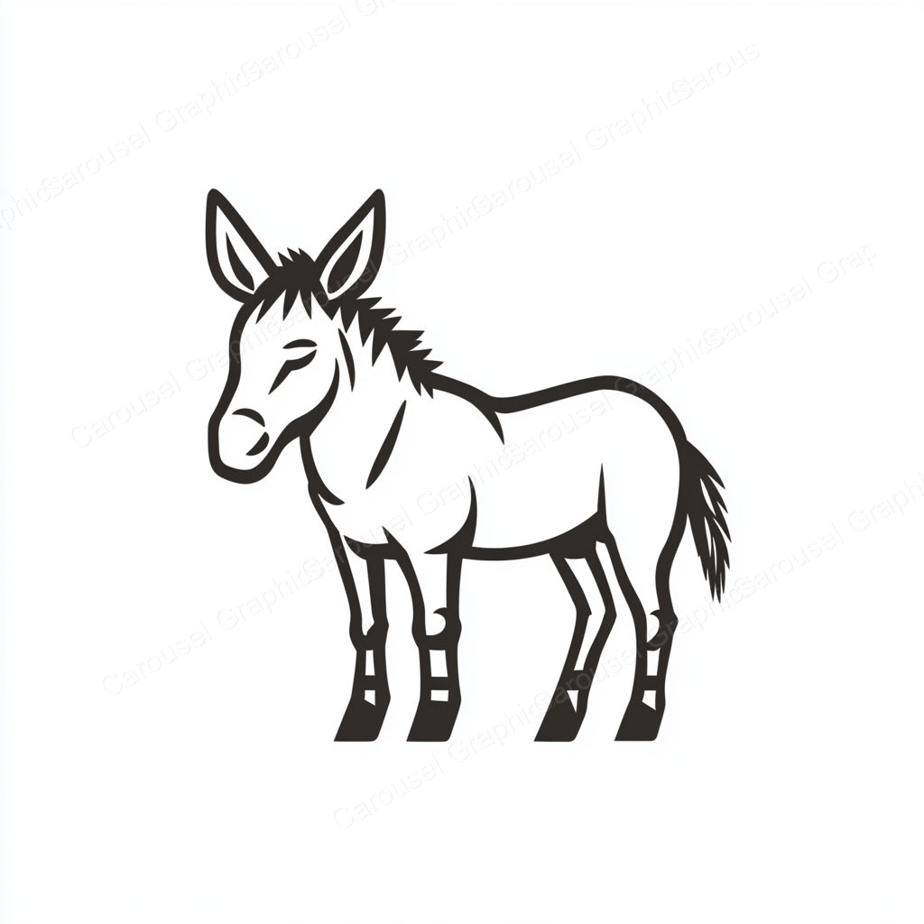 Donkey Vector Graphic preview