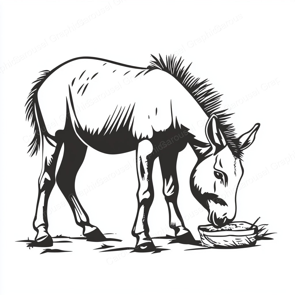 Donkey Vector Graphic preview