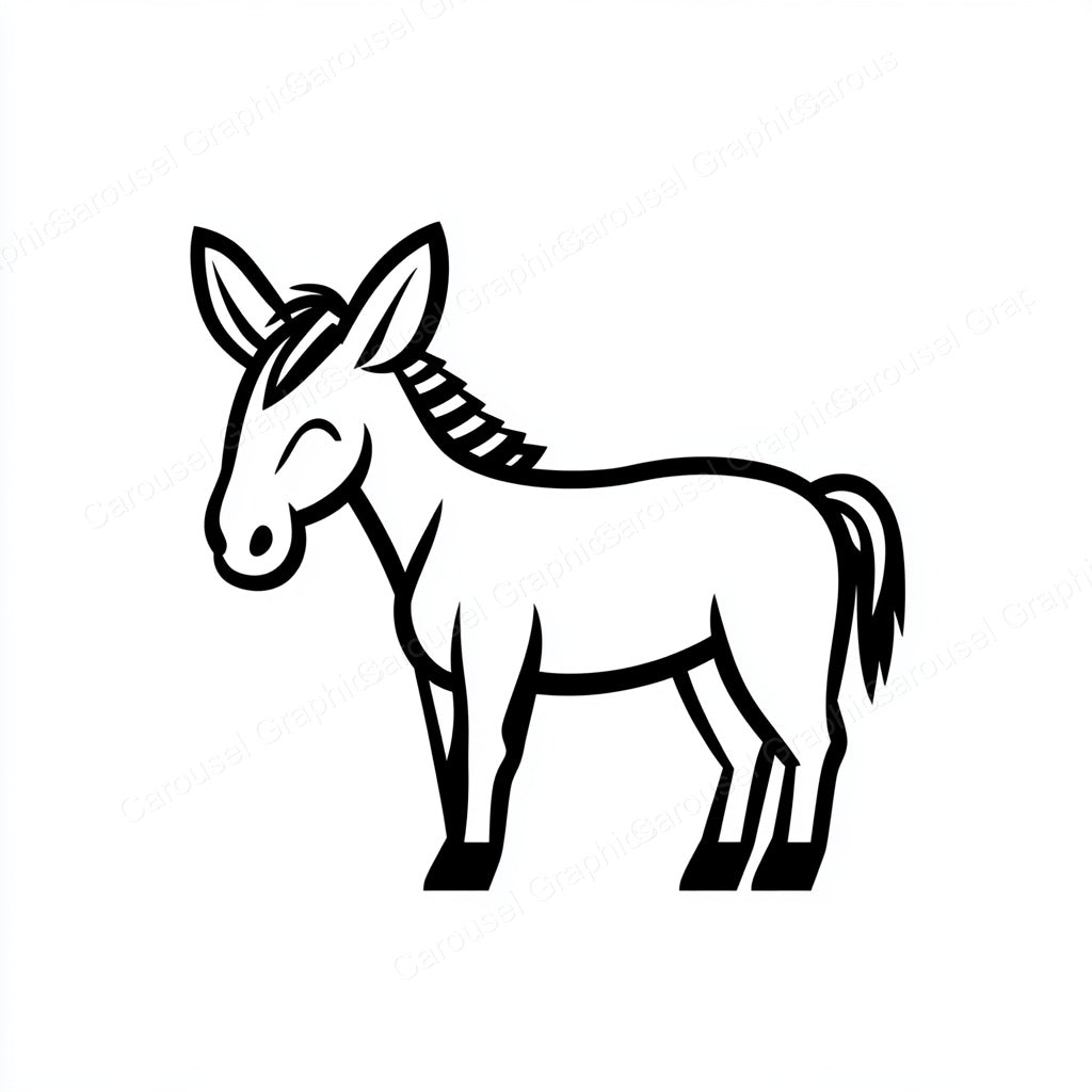 Donkey Vector Graphic preview