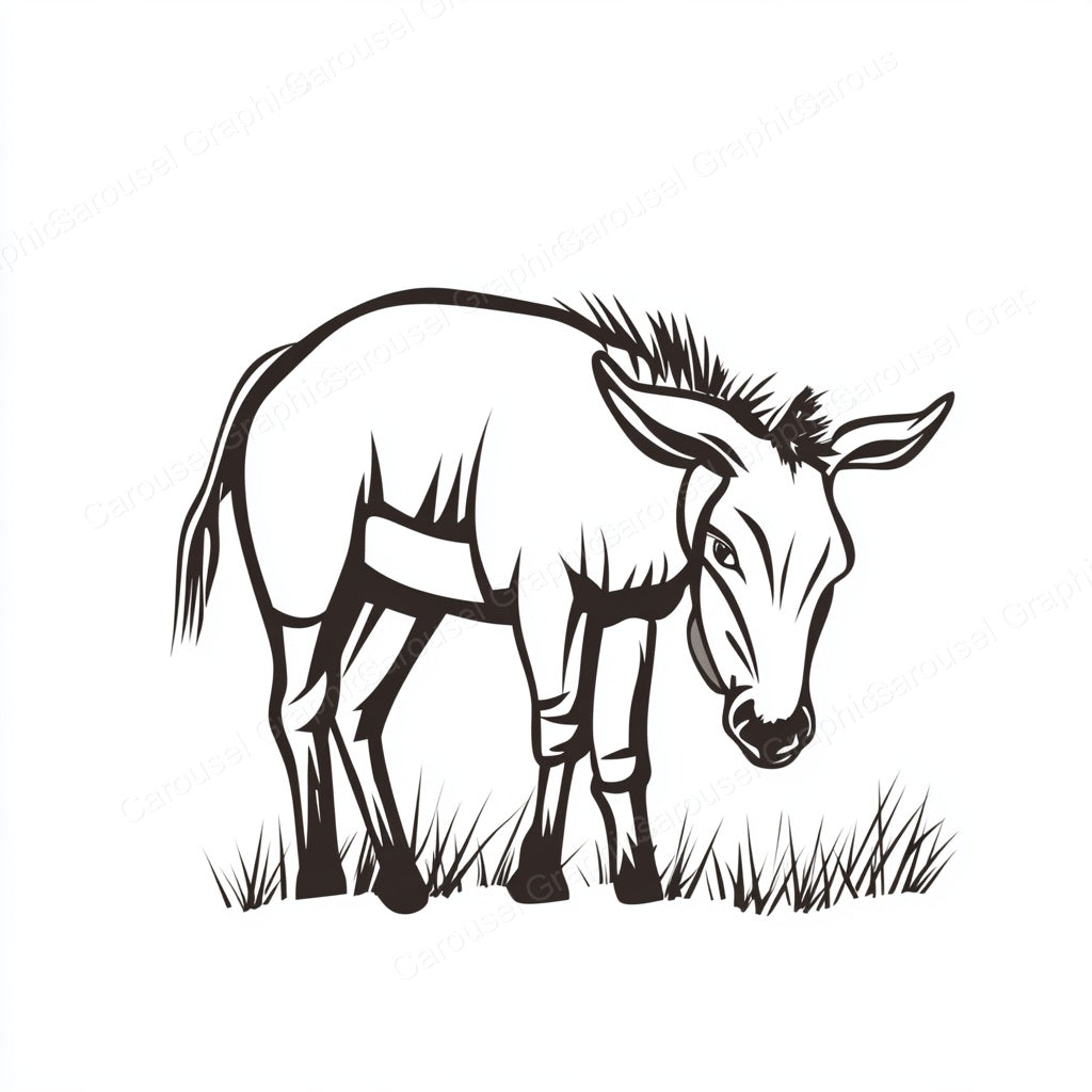 Donkey Vector Graphic preview